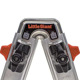 Little Giant bracket with bungee loop for easy storage on hooks