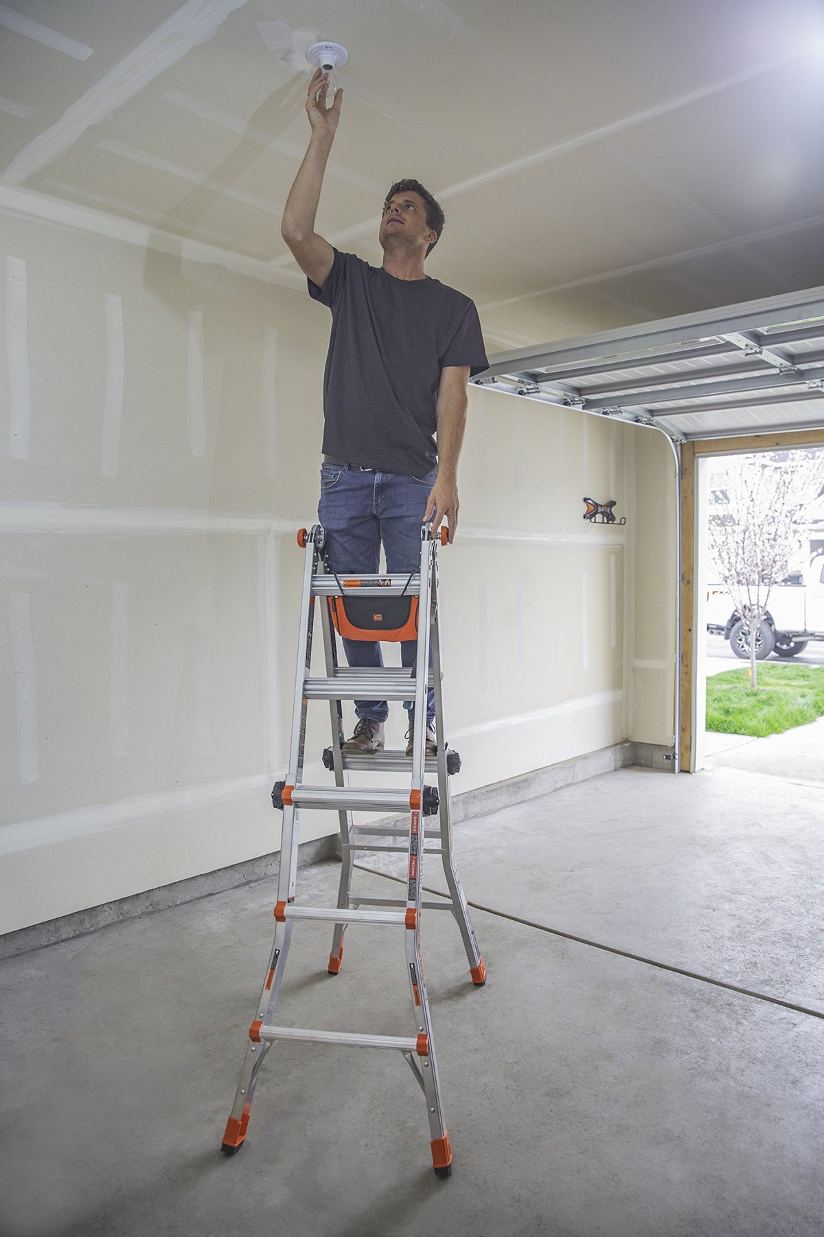 Little Giant Cargo Hold uses ballistic nylon and steel for durable performance.