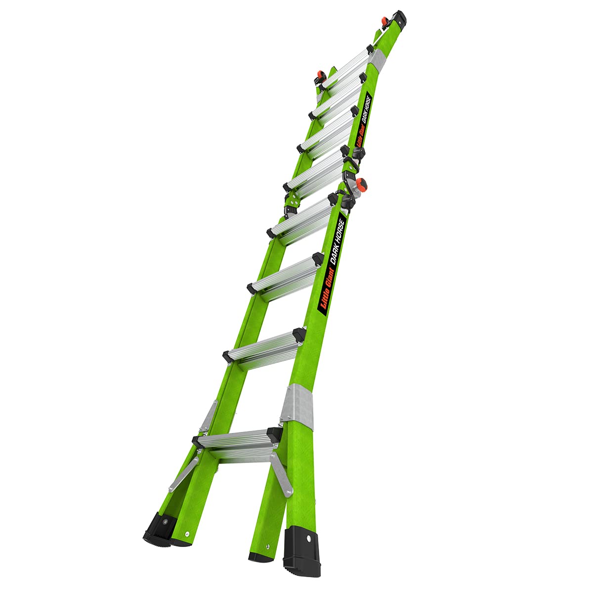Little Giant Dark Horse 2.0 extension configuration enables reaching high ceilings safely.