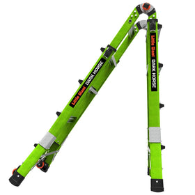 Little Giant Hi-Viz Green fiberglass enhances visibility and non-conductive safety.