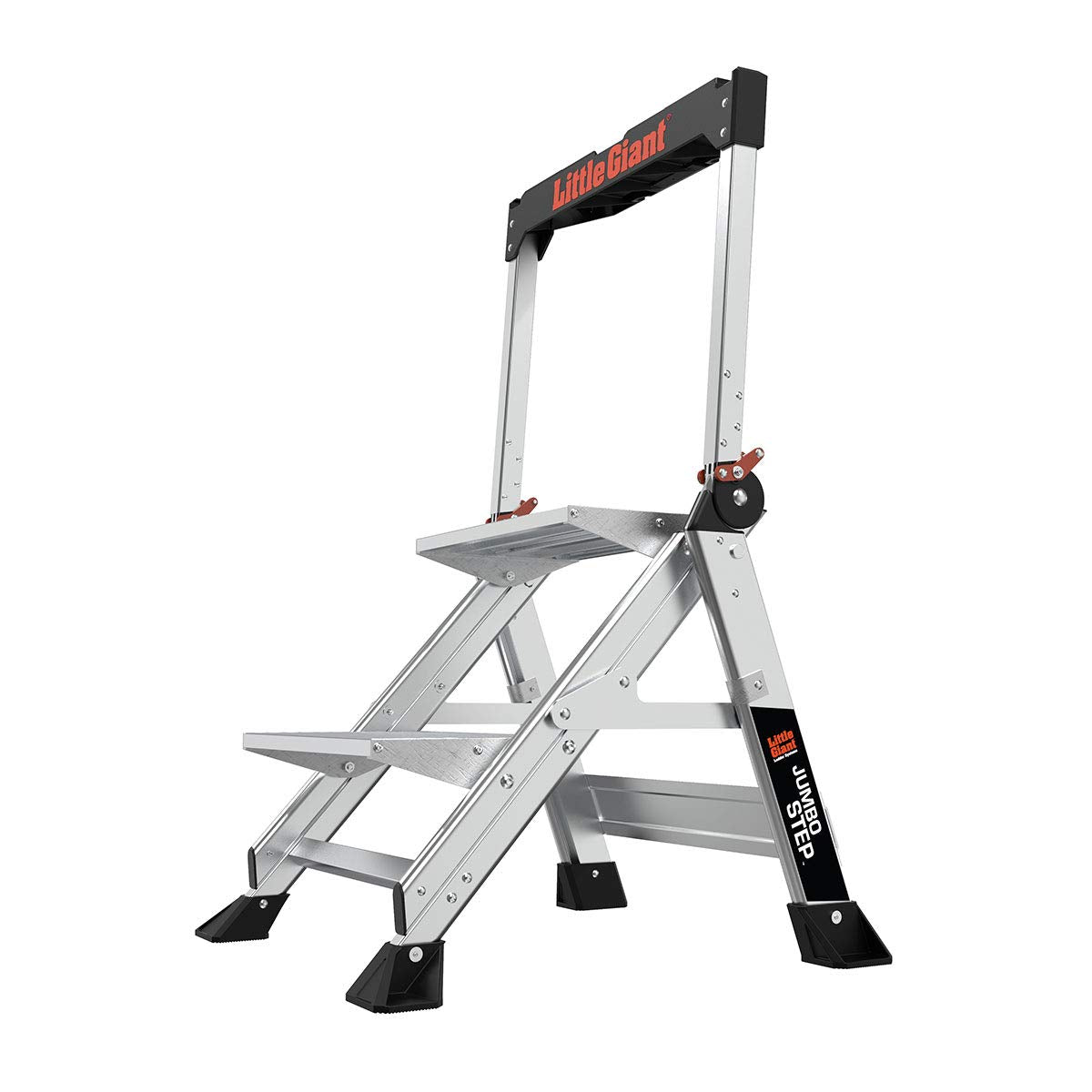 Little Giant Jumbo Step 2-step design for compact, easy access during indoor tasks.