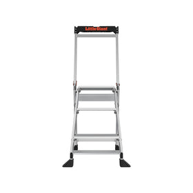 Little Giant Jumbo Step 8-1/2 inch treads provide comfortable footing during climbs.