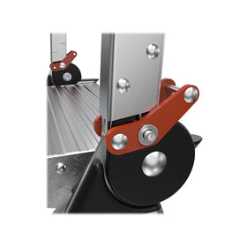 Little Giant Jumbo Step aluminum construction keeps weight down for easy transport.