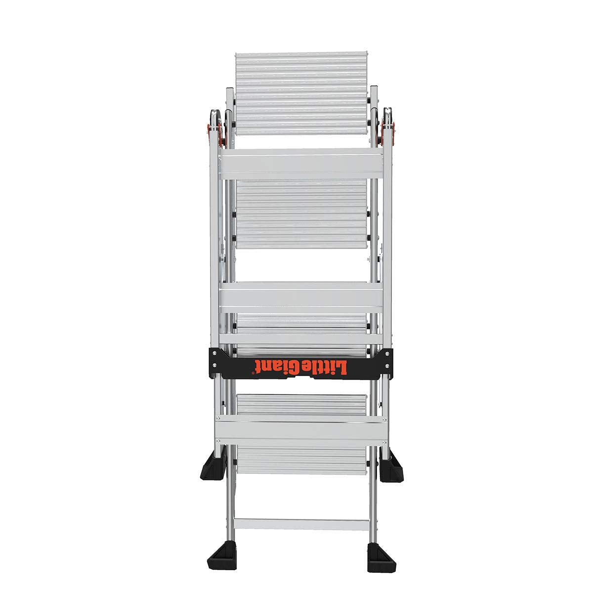 Little Giant Jumbo Step eight-and-a-half-inch wide treads for secure footing.