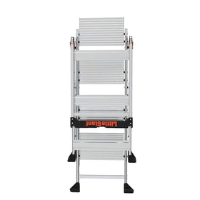 Little Giant Jumbo Step eight-and-a-half-inch wide treads for secure footing.