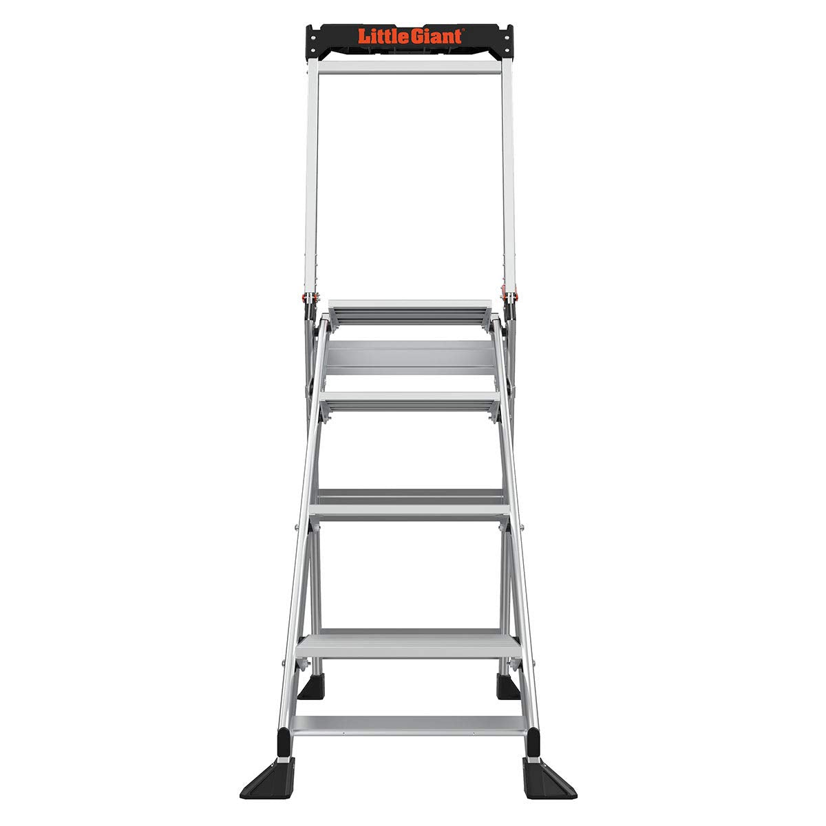 Little Giant Jumbo Step lightweight aluminum construction for portability.
