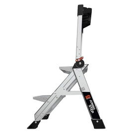 Little Giant Jumbo Step safety bar provides added security while climbing.