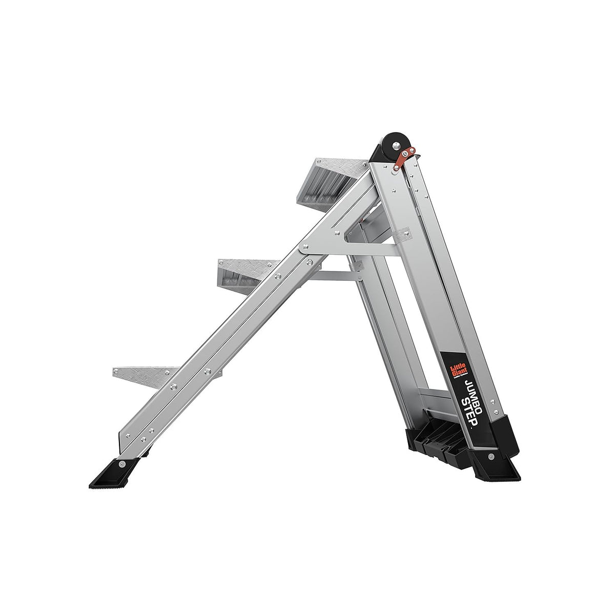 Little Giant Jumbo Step with slip-resistant feet delivers solid traction on varied surfaces.