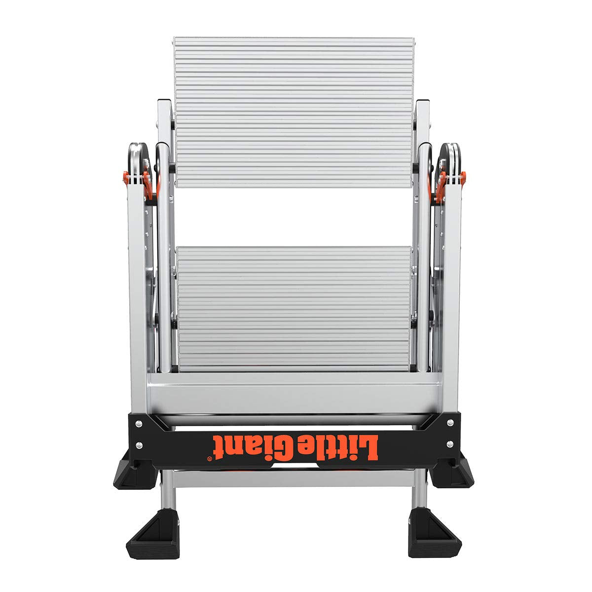 Little Giant Jumbo Step slip-resistant treads enhance stability on uneven surfaces.