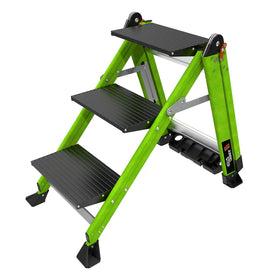 Little Giant Jumbo Step staircase design eases climbing and balance.