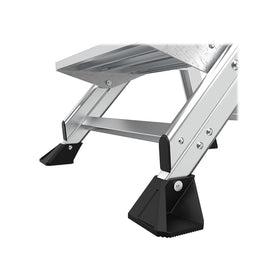 Little Giant Jumbo Step storage depth 4-1/2 inch fits in closets or work vans.