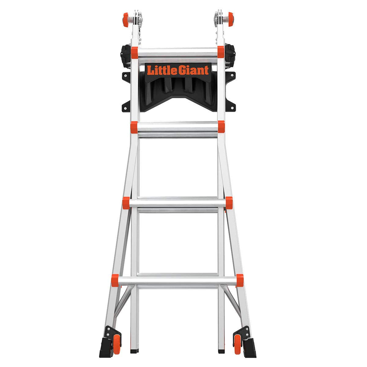 Little Giant Ladder Storage Rack holds up to 75 pounds to keep ladders secure.