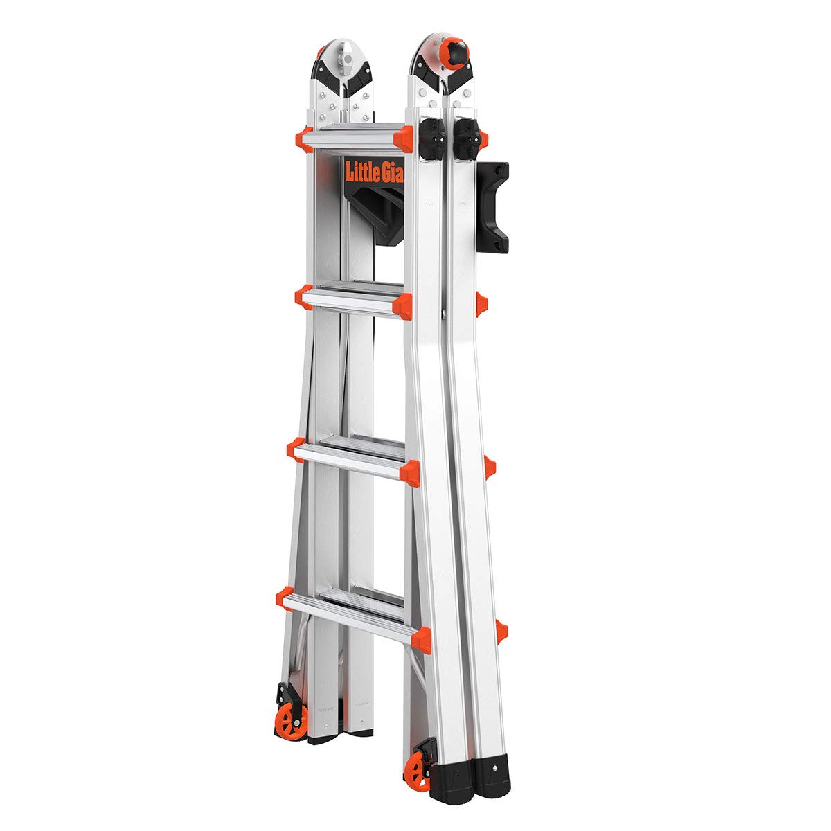 Little Giant Ladder Storage Rack polymer construction highlights durable, long lasting storage.
