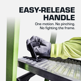 Full 165 square inch platform for extended, comfortable working space