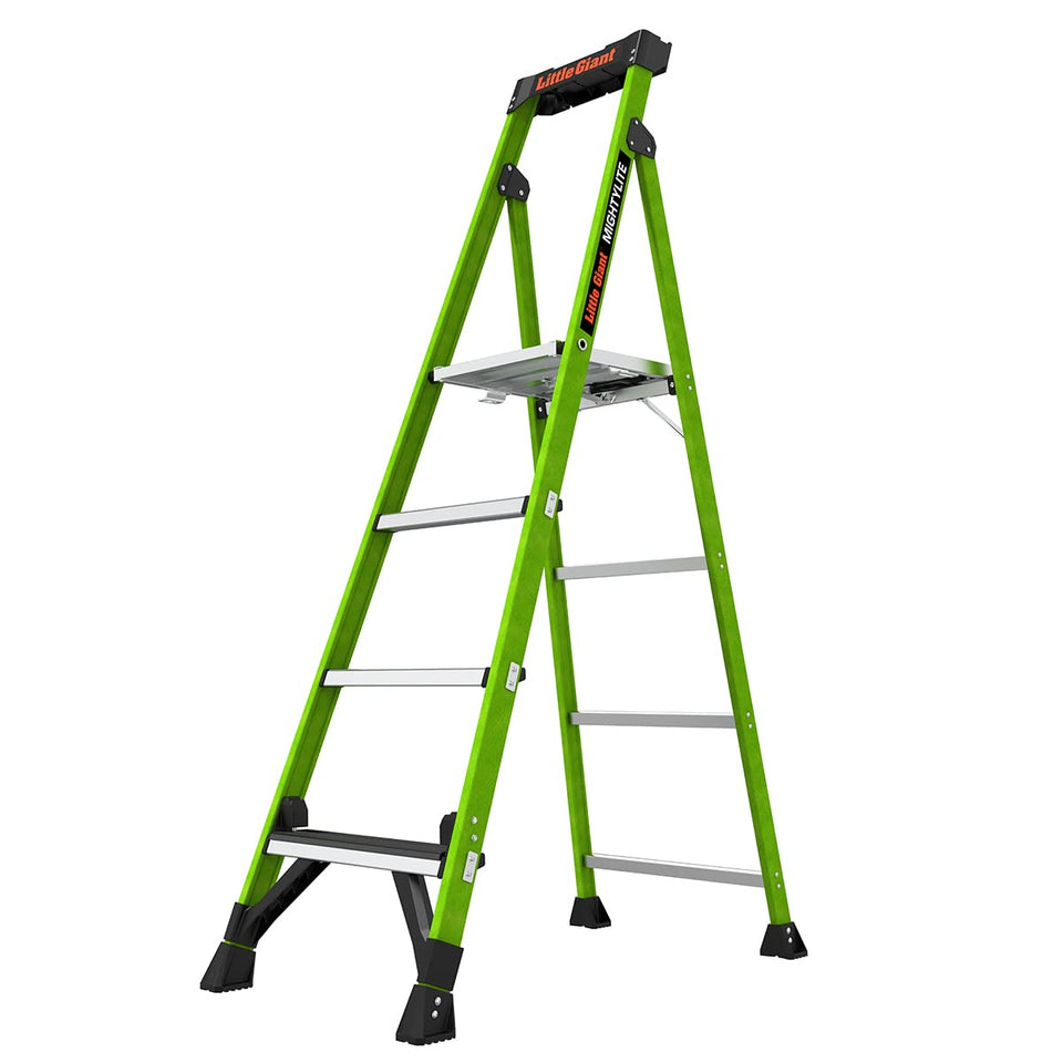 Little Giant MightyLite 6' stepladder with Ground Cue for confident stepping