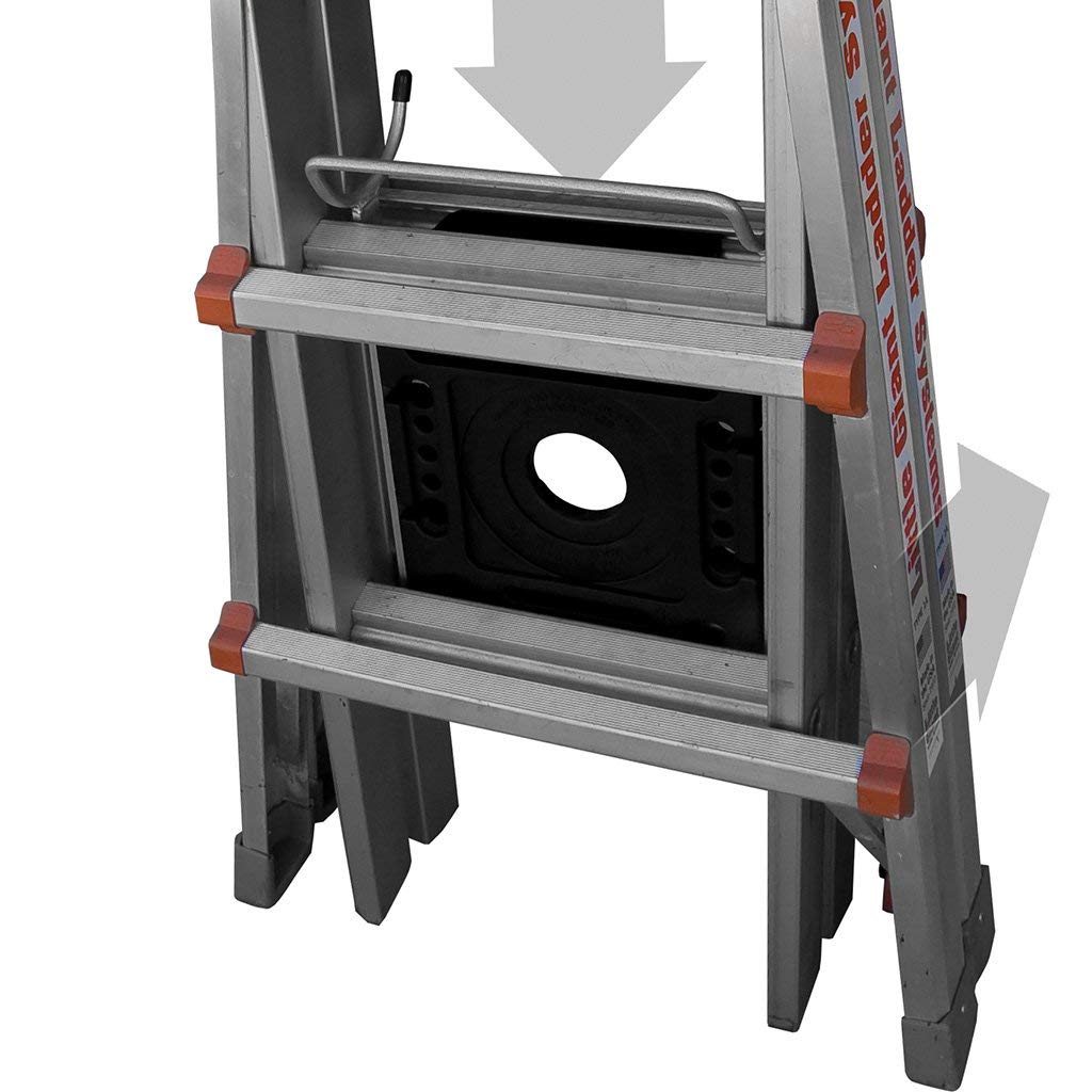 Little Giant Project Tray built-in drink holder keeps you hydrated during task work.