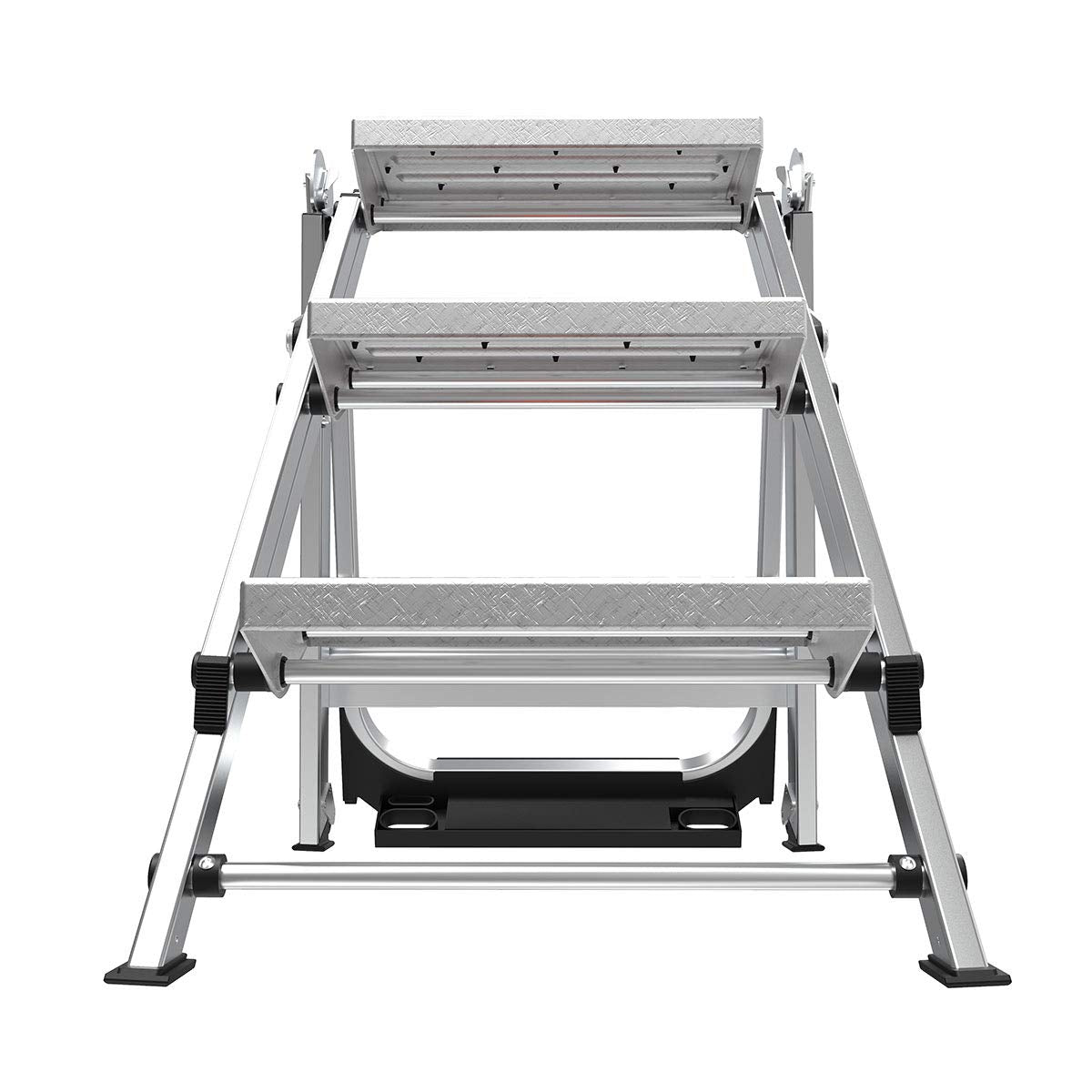 Little Giant Safety Step's slim footprint fits narrow storage spaces