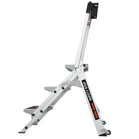 Little Giant Safety Step demonstrates one-hand operation for quick setup