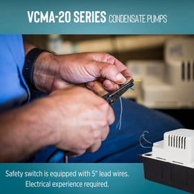Little Giant VCMA-20ULST ABS tank and stainless shaft emphasize durable operation