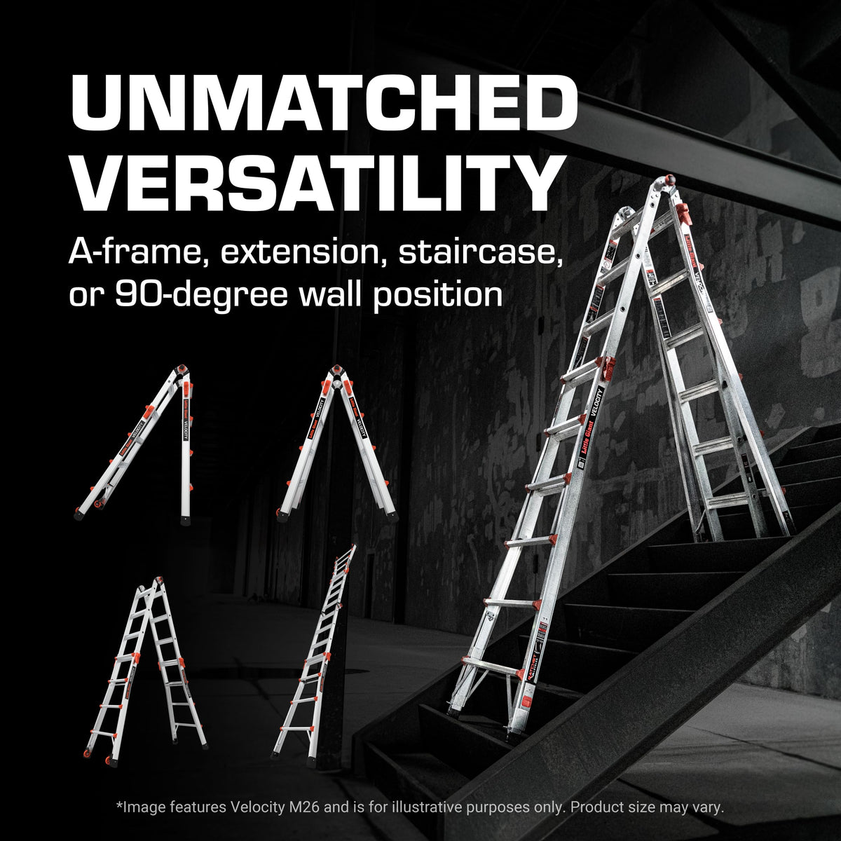 Little Giant Velocity extension configuration offers versatile reach for tasks