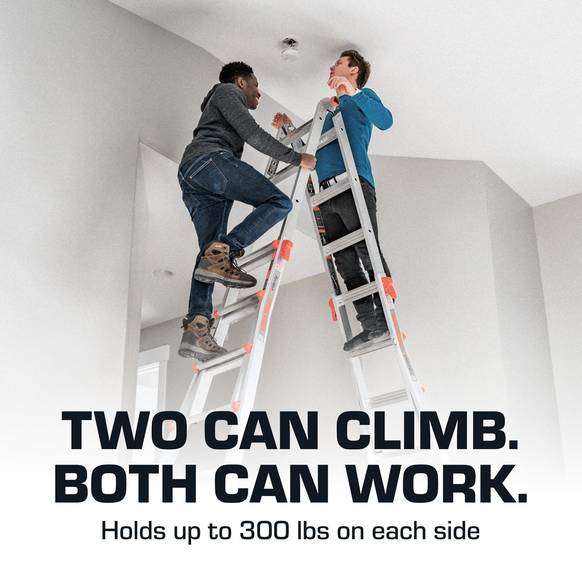 Little Giant Velocity Rock Locks allow quick, precise height adjustments