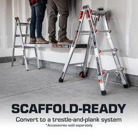 Little Giant Velocity two-person capacity supports simultaneous use with stability