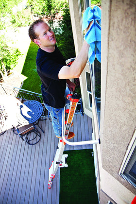 Little Giant Wingspan Wall Standoff easy clamp attachment for quick setup.