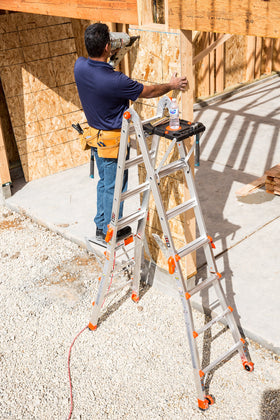 Little Giant 10104 aluminum construction offering lightweight, durable support