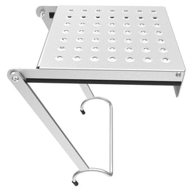 Little Giant 10104 Work Platform mounted on ladder across Little Giant multi-use systems