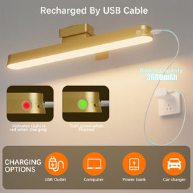 Little Joke 3600mAh rechargeable battery powers wall art lighting for hours.