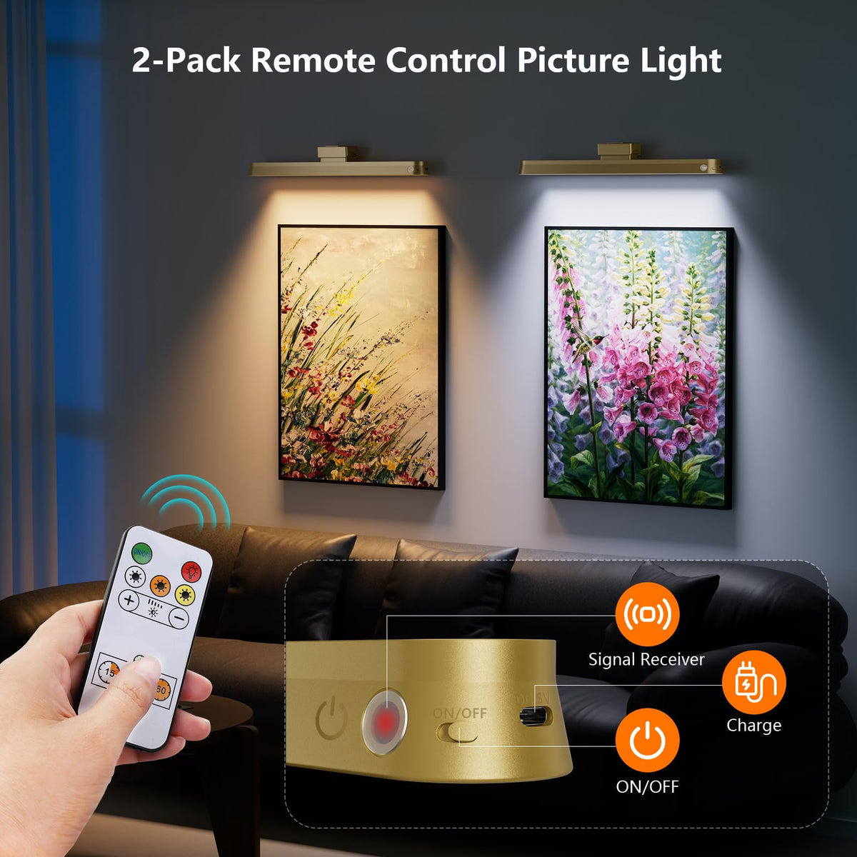 Little Joke remote control enables precise dimming and color temperature changes.