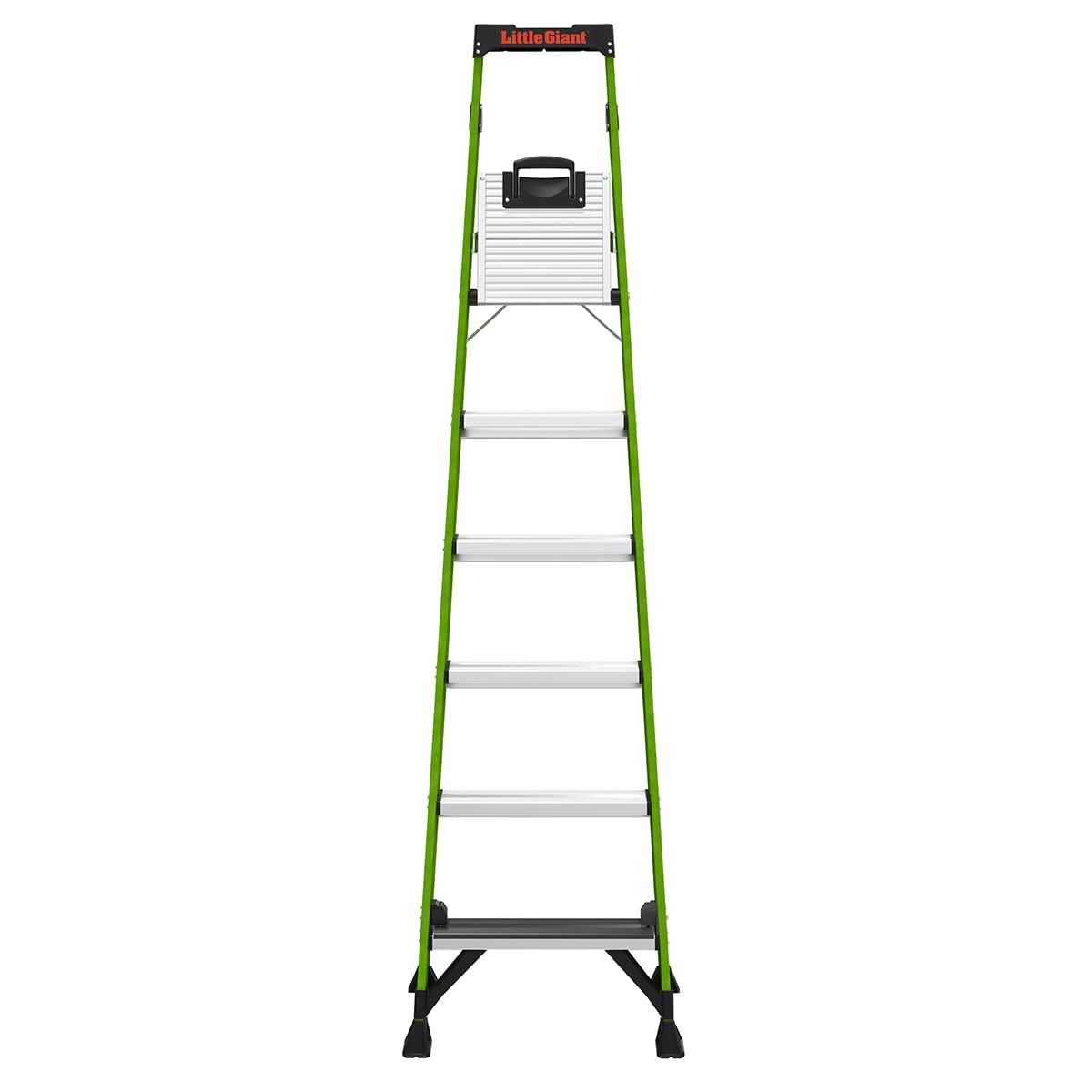 Rigid full-box rung construction reduces flex under weight.