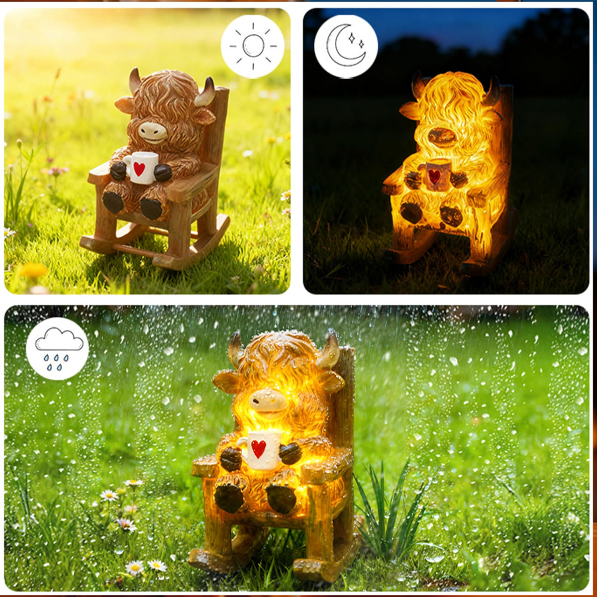 LIULO TOOL detailed Highland cow highlighting vibrant hair and features.