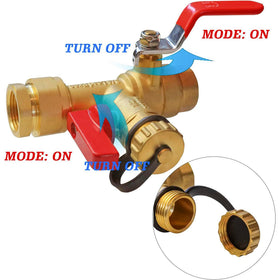 LIULO TOOL drain valve with brass cap for safe drainage