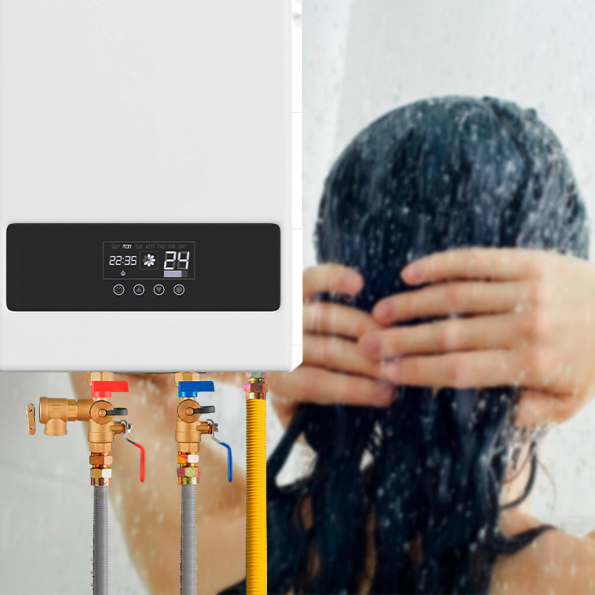 LIULO TOOL tankless water heater kit compatible with major brands