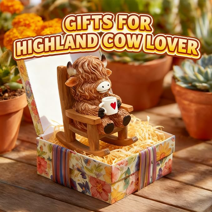 LIULO TOOL waterproof resin cow figurine withstands outdoor weather.