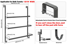 Livabber door-mounted rack side view highlighting compact design