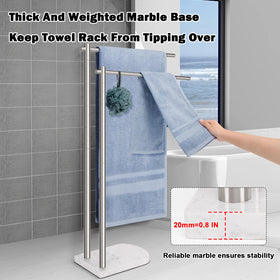 Livabber 304 stainless steel towel holder resists humidity and wear