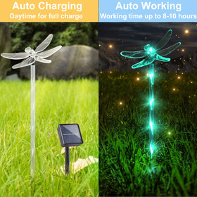 Liveasily IP44 waterproof solar light withstands rain for year-round yard décor.