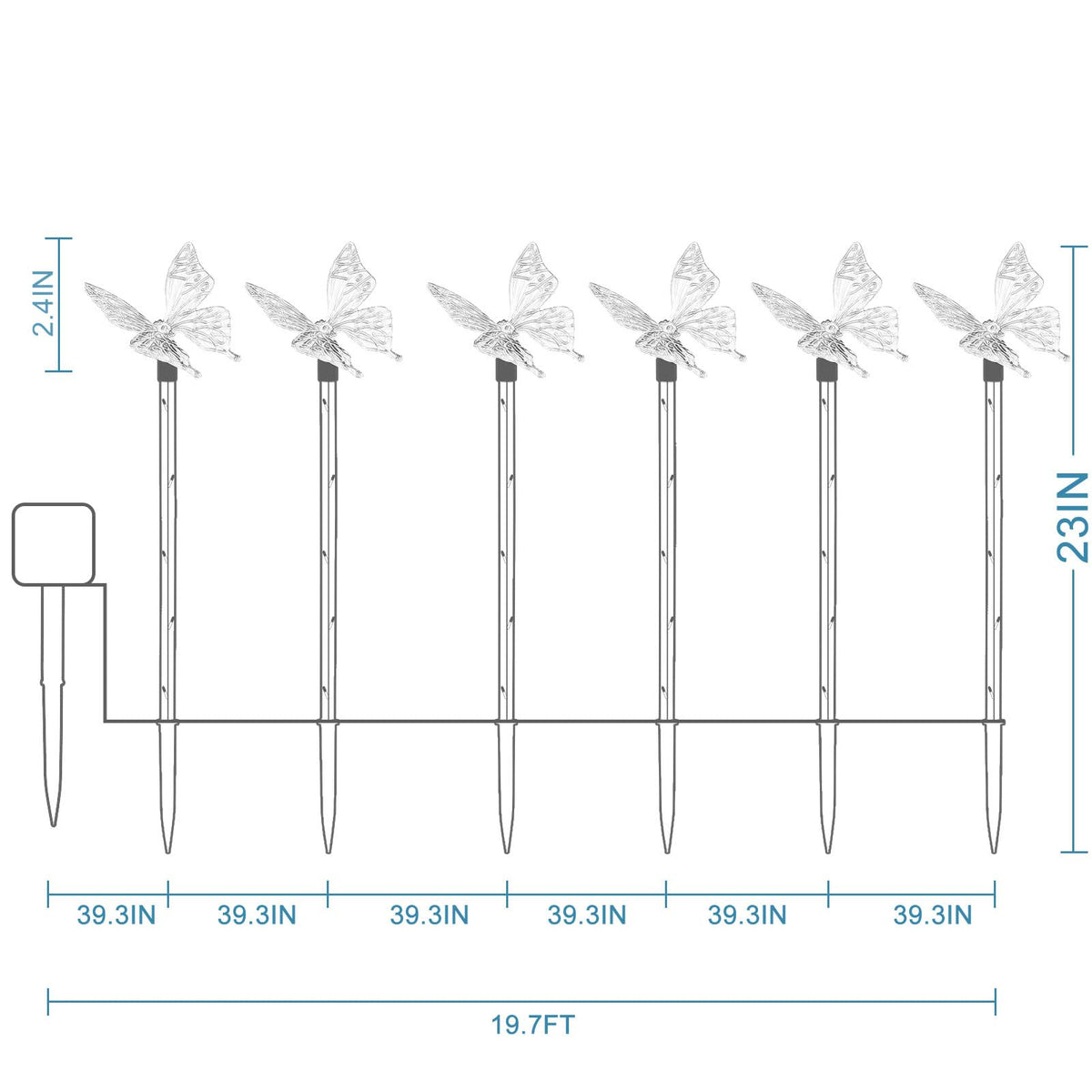 Liveasily patent-design butterfly lights create a distinctive outdoor charm.