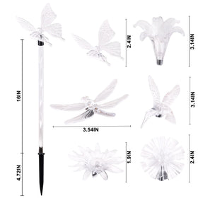 Liveasily patent-pending design solar stakes offer stylish, durable yard accents.