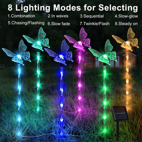 Liveasily solar butterflies brighten pathways, offering a hands-free lighting option.