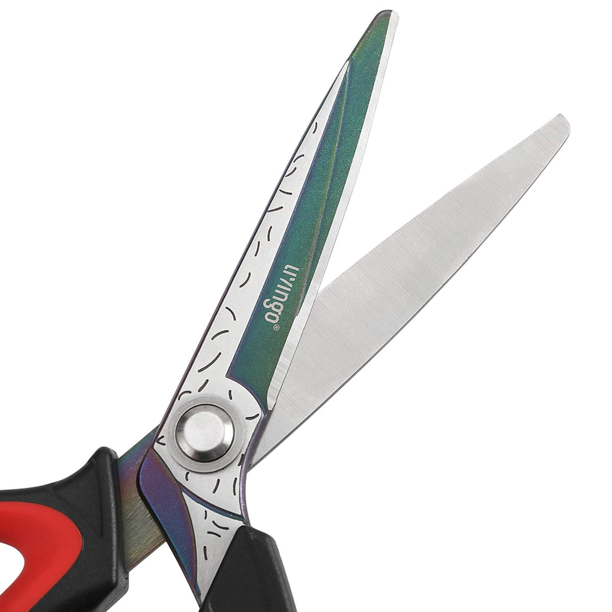 LIVINGO titanium-coated blades cutting fabric with precision