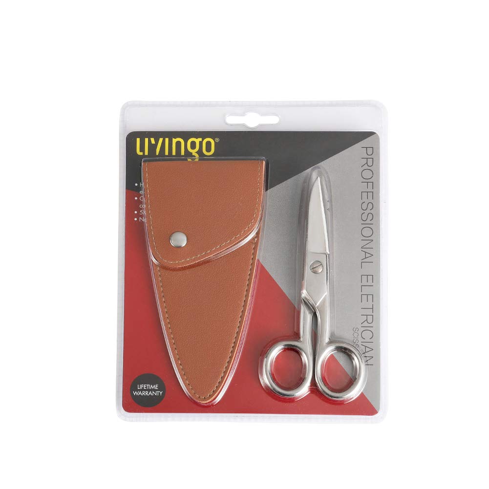 LIVINGO Electrician Scissors ideal for cutting light plastic conduit and metal sheet.