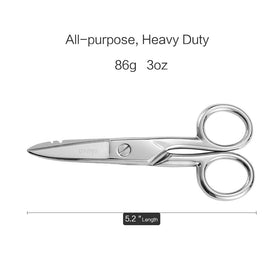 LIVINGO Electrician Scissors wire-strip notches for 19/23 AWG wires.