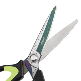 LIVINGO Heavy Duty Scissors ergonomic handle for reduced fatigue and better control.
