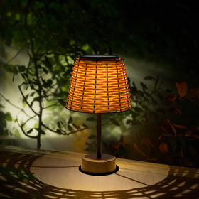 Livinlarge rattan shade closeup showing handmade detailing