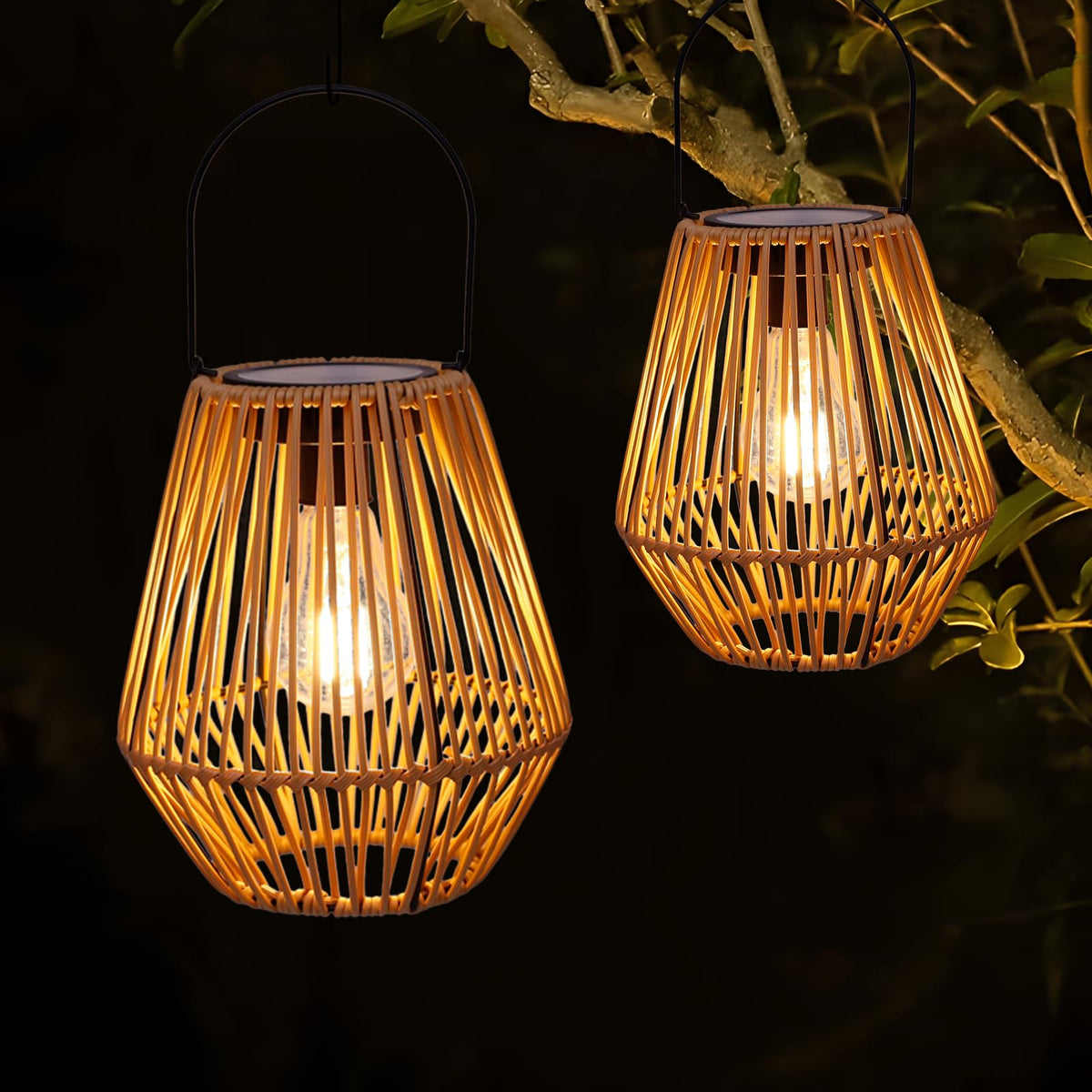 Livinlarge solar lantern hanging boho demonstrates elegant hanging lighting with ambient glow.