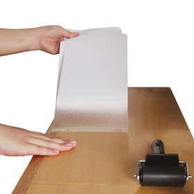 Livoccur non-slip stair treads front view offer discreet traction on stairs.
