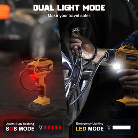 LIVOWALNY built-in flashlight with SOS mode supports roadside emergencies.